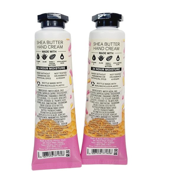 2 VANILLA BUTTERCREAM Bath & Body Works 1oz each Shea Butter Hand Cream Set NEW - Picture 5 of 6